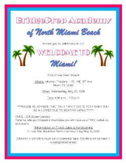 "Welcome to Miami" End of Year Show
